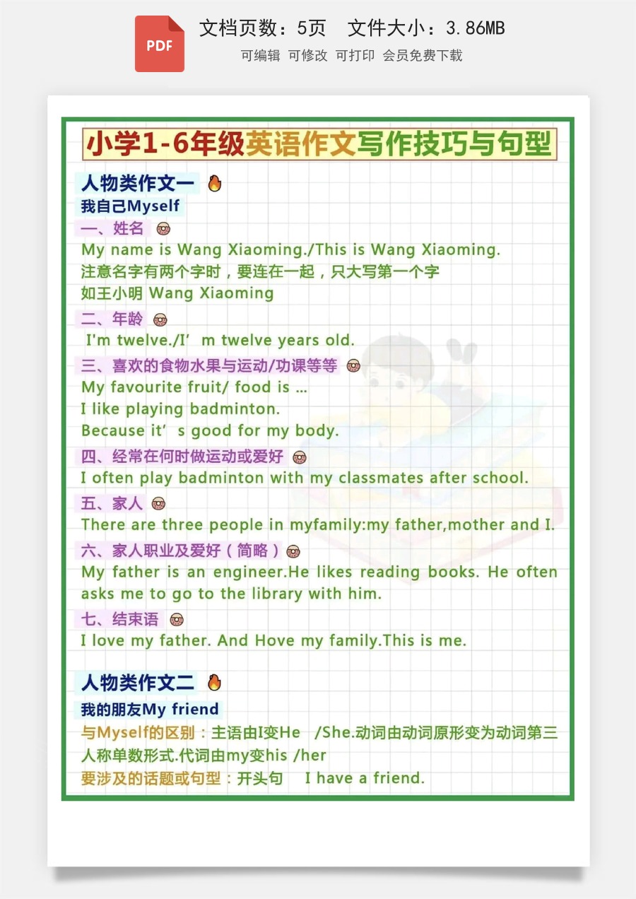 (新)小学英语英语写作技巧与句型.pdf